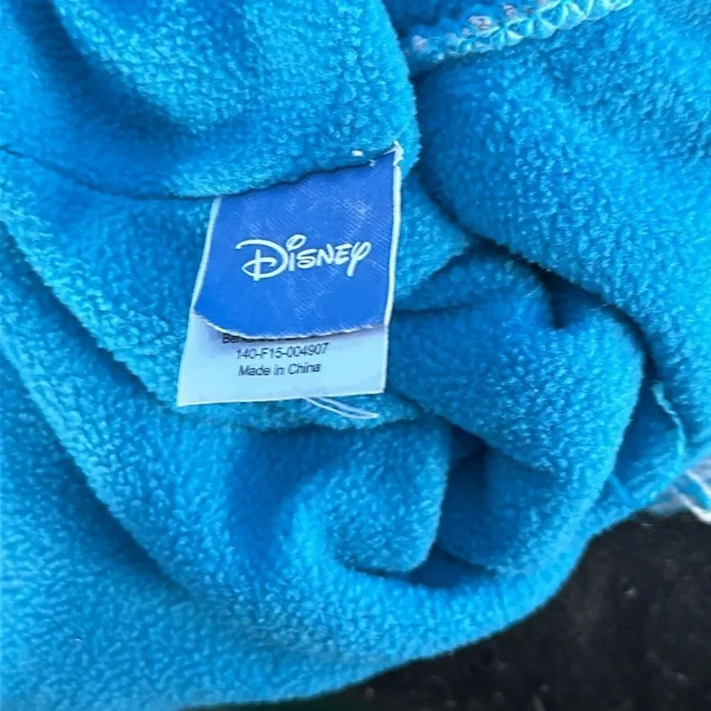 Disney Frozen Girls Winter Hat Fleece Lined Blue Elsa Anna Beanie Cold Weather